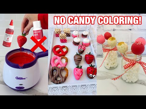 EASIEST WAY TO MAKE CHOCOLATE DIPPED TREATS WITHOUT CANDY COLORING | Save Money on Candy Coloring