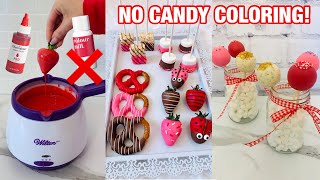 EASIEST WAY TO MAKE CHOCOLATE DIPPED TREATS WITHOUT CANDY COLORING | Save Money on Candy Coloring