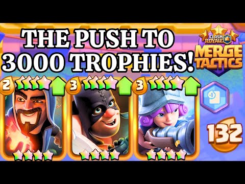 The BEST TEAM To Reach 3000 TROPHIES! - Clash Royale Merge Tactics