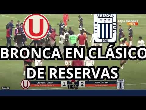 BRONCA EN EL CLÁSICO DE LA LIGA 3 #fyp #viralvideo #alianzalima #universitario #futbolperuano #liga1