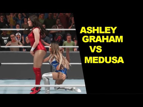 WWE 2K19 Ashley Graham vs Medusa - Extreme Rules