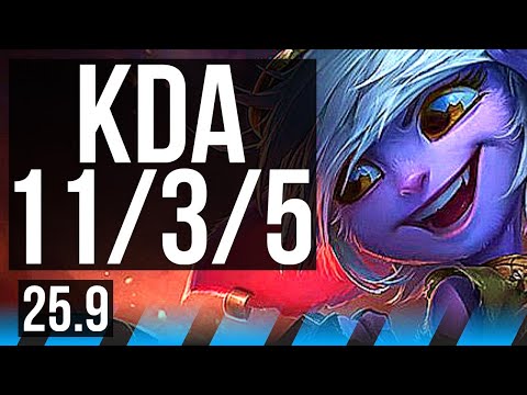 TRISTANA vs VIKTOR (MID) | 11/3/5, Dominating | KR Master | 25.9
