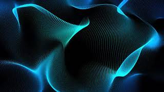 Futuristic blue wave surface animation technology background