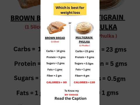 Brown Bread vs Multigrain Phulka: Which is the best for weight loss? #fatburningsecrets #weightloss