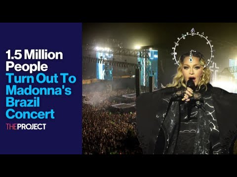 1.5 Million People Turn Out To Madonna's Brazil Concert