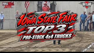 Outlaw Truck and Tractor Pull: Iowa State Fair 2026 Top 3 in the Pro-Stock 4x4 Truck Class