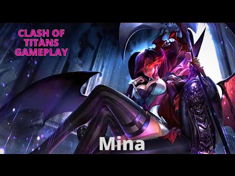 Guide to Play Mina Clash of Titans Gameplay Insane Hero #clashoftitansvideos #moba #mina