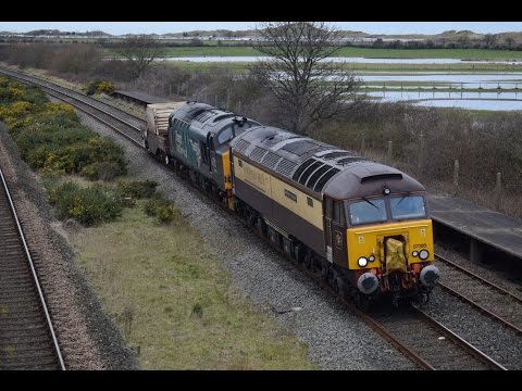 #849: [Flask] Northern Belle Class 57305 & DRS Class 37218 pass Talacre (10/03/17)