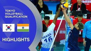 Korea vs. India - Highlights | AVC Men's Tokyo Volleyball Qualification 2020
