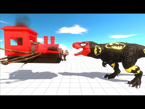 CHOO CHOO CHARLES vs BATMAN T-REX DEATH RUN - Jurassic World Evolution 2