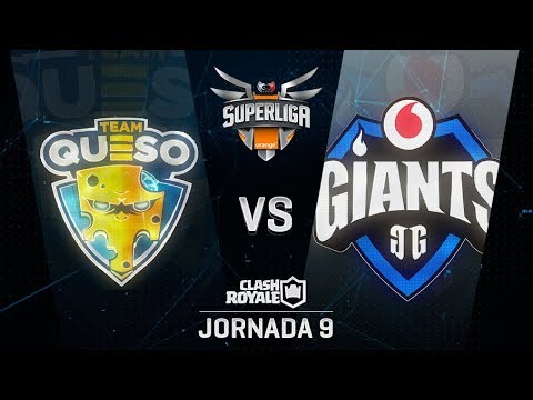 TEAM QUESO VS GIANTS | SUPERLIGA ORANGE CLASH ROYALE | Jornada 9 | Año 2018