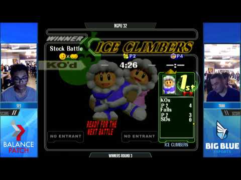 NGPU 32 SSBM - Ses (Fox) vs. Trail (ICs, Ganon) - Melee WR3