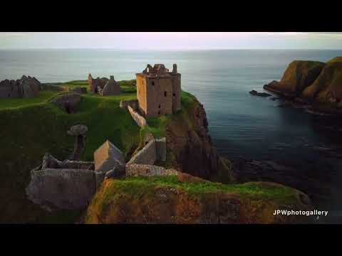 Dunnottar Castle at Sunrise #scotland #dronepilot #dronevideo #castles