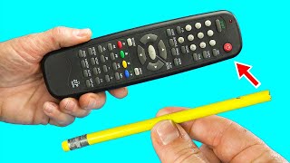 🔥Even the rich do it! Repair the remote control with a pencil!