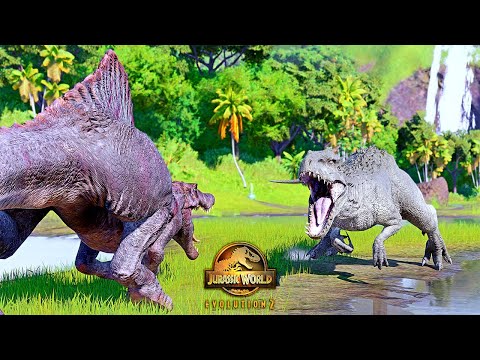 Battle Royale of All Big Carnivore Dinosaurs on Isla Nublar 1993 🦖 Jurassic World Evolution 2 Fights