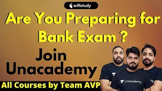 Are you preparing for Banking Exams? All courses on unacademy by Team AVP