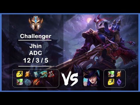 원딜 진 vs 케이틀린 Patch 11.24