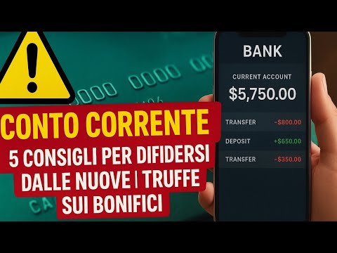 Conto corrente: 5 consigli per difendersi dalle nuove truffe sui bonifici