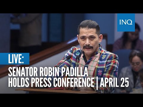 LIVE: Senator Robin Padilla holds press conference April 25