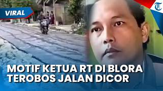 Motif Ketua RT di Blora Nekat Terobos Jalan Dicor dengan Motor, Wujud Protes Transparansi Proyek