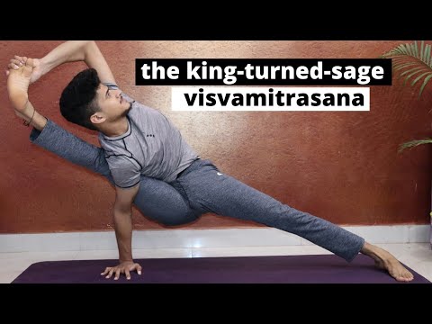 the king-turned-sage (Visvamitrasana)