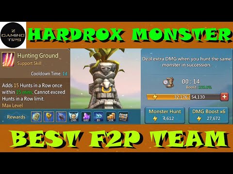 Hardrox Monster - Best F2P Team Lineup