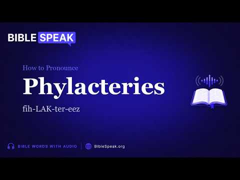How to Pronounce Phylacteries video thumbnail