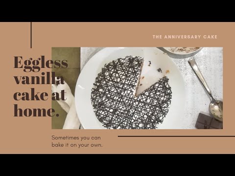 eggless vanilla cake | how to make eggless vanilla cake | for parents anniversary | Rinkal Khatri
