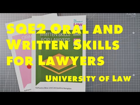 SQE2 - Written and Oral Skills for Lawyers - University of Law