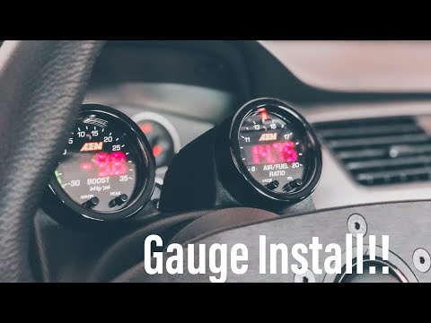 How to Install a Boost Gauge and AFR Gauge! Evo 8