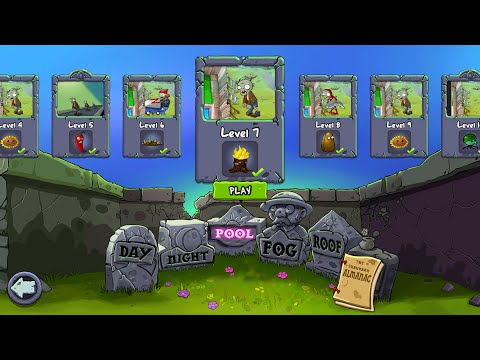 PLANTS VS ZOMBIES (POOL) LEVEL 7