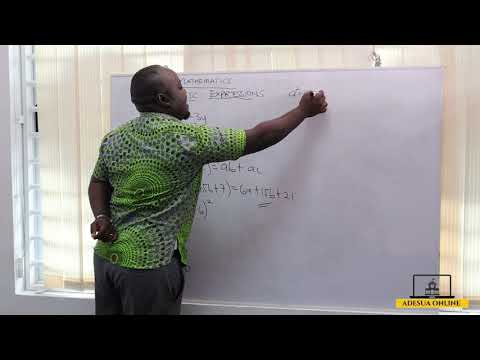 SHS 1 Core Mathematics | Algebraic Expressions