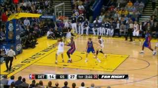 Andre Iguodala's SWEET Around the Back Pass to David Lee