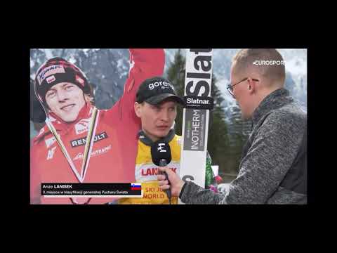 Anze Lanisek EMOTIONALES Interview für Polen TV nach Planica