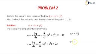 Problem No. 2 on Velocity Potential Function and Streamline Function - Fluid Mechanics 1