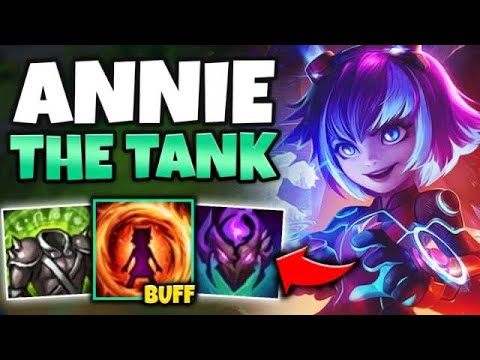 ANNIE IS A TANK NOW?! NEW BUFF TO HER E GIVES HER INSANE STATS! - League of Legends