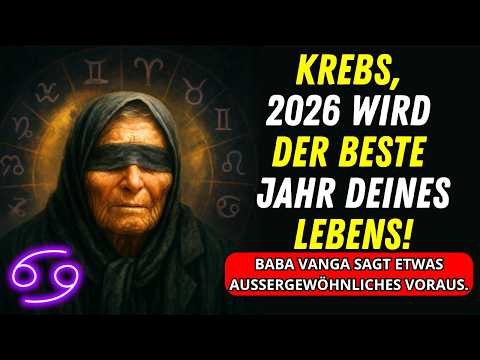 Krebs, 2026 wird das beste Jahr Ihres Lebens! Baba Vanga erklärt Ihnen warum.