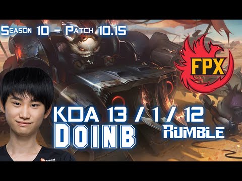FPX Doinb RUMBLE vs YASUO Mid - Patch 10.15 KR Ranked
