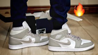 Nike Air Jordan 1 Mid Linen Unboxing and Review
