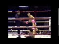 Muay Thai referee saves fighter from a illegal kick