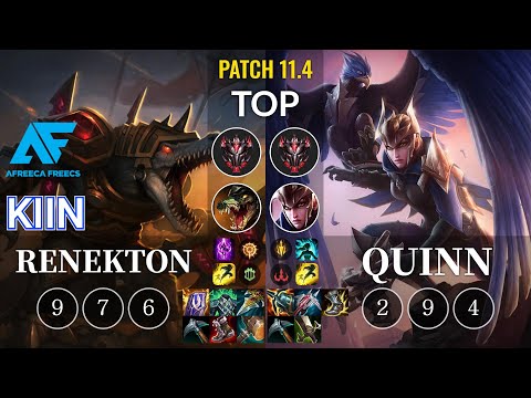 AF Kiin Renekton vs Quinn Top - KR Patch 11.4
