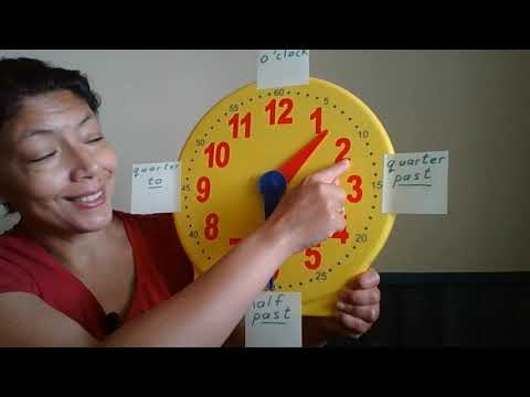 TELLING TIME (o'clock, quarter past, half past and quarter to)