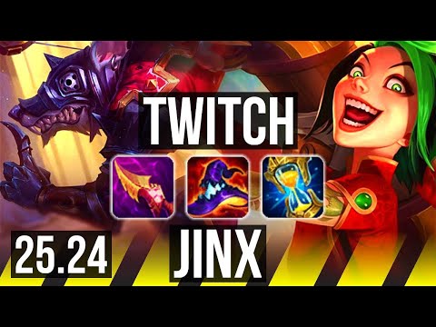 TWITCH & Seraphine vs JINX & Elise (ADC) | EUW Master | 25.24