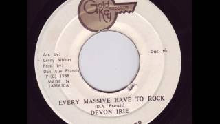 Devon Irie - Every Massive Have To Rock + Dub - 7" Gold Key 1988 - DIGI 80'S DANCEHALL