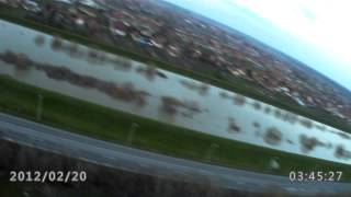 preview picture of video 'Fehér-Körös vízállás Gyula 2013.04.08.  (produced by air rc EasyGlider)'