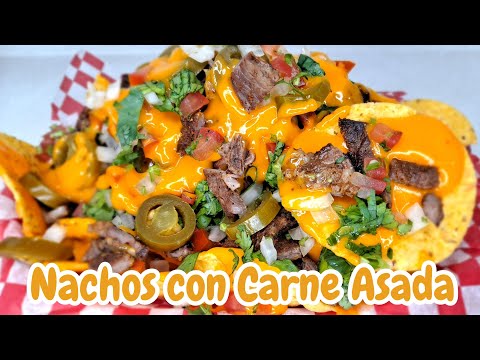 Los Mejores Nachos con Carne Asada hecho en Casa