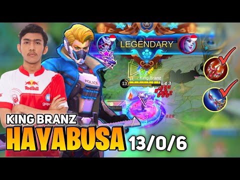 100% Unkillable! Hayabusa Perfect Gameplay | By BTR King Branz - Mobile Legends