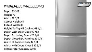 Whirlpool Refrigerator WRB322DMB Tour
