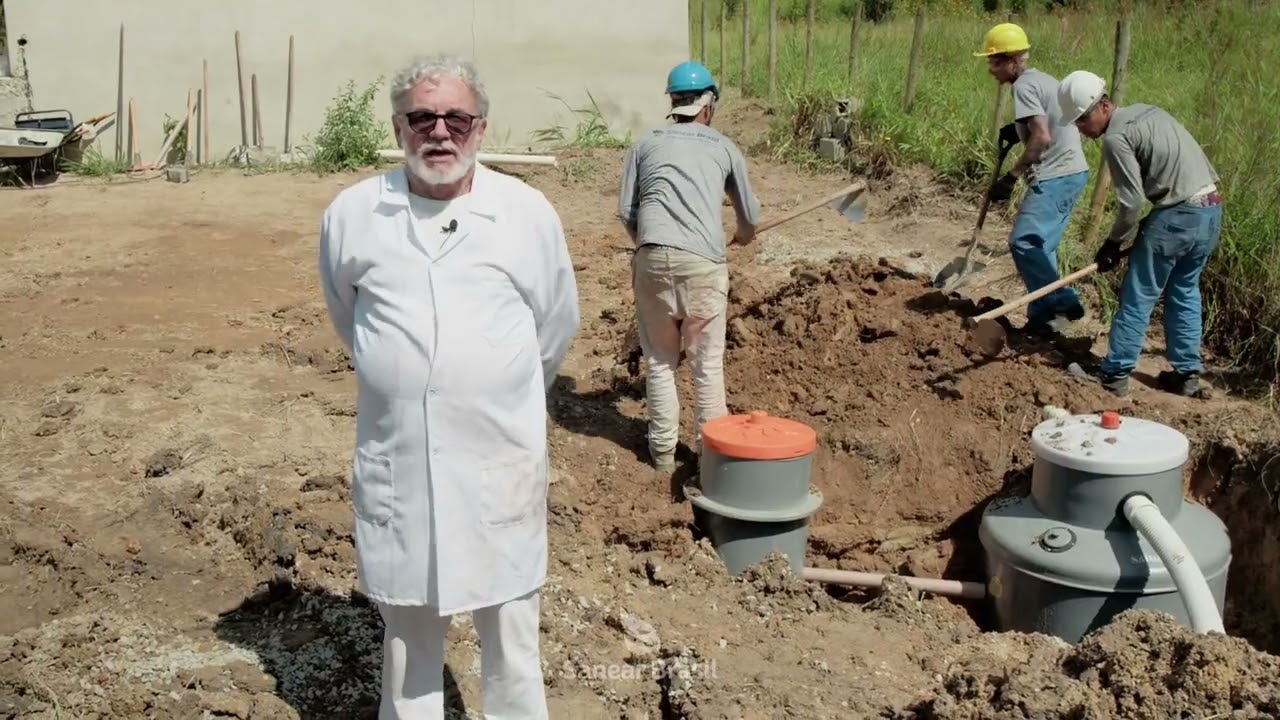 Super Biodigestor mais leito de secagem (coletor de lodo)