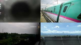【鉄道PV新幹線】東北秋田上越北陸新幹線ALFA-X上海リニアトランスラピッド431km/h車窓高速通過🚅ライブ主題曲🎵光の速さの新幹線【総集編】